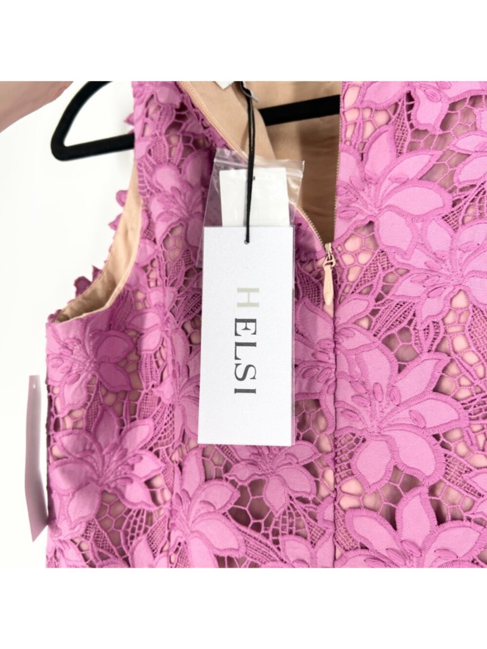 NWT Helsi Rosalie Sleeveless Lace A-line Mini Dress Medium - Picture 7 of 9